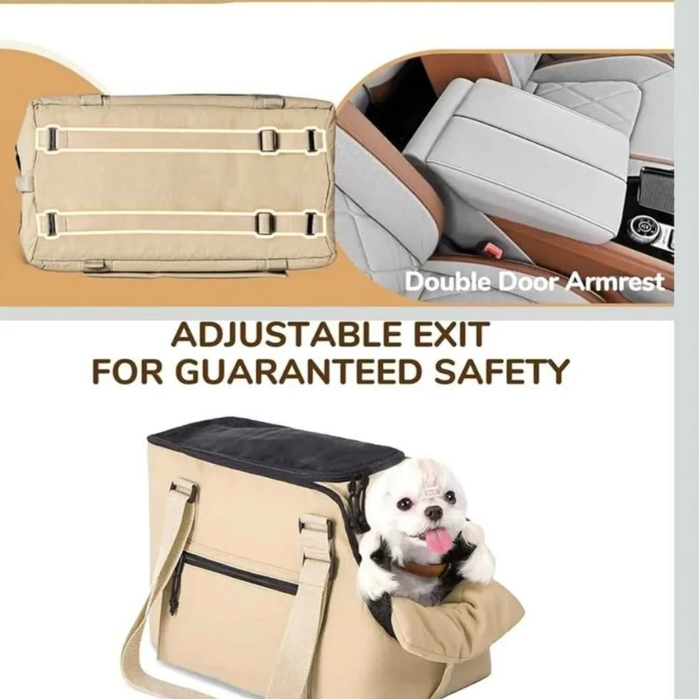 BurgeonNest Dog Purse Carrier for Small Dogs and Cats Soft Sided Cozy Plush NWOT